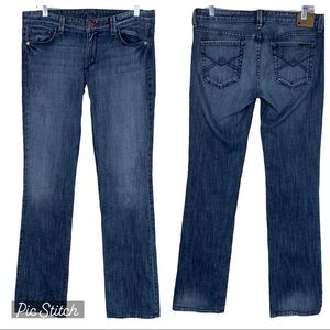 Armani Exchange Potassium Jeans Distressed Light-washed Straight-Legged Designer